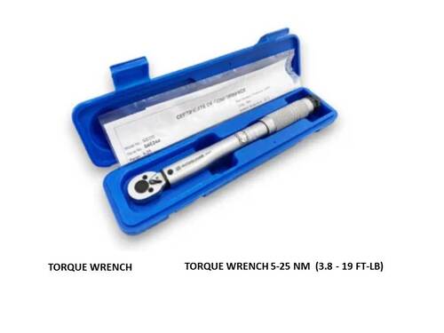 TORQUE WRENCH 5-25 NM  (3.8 - 19 FT-LB)